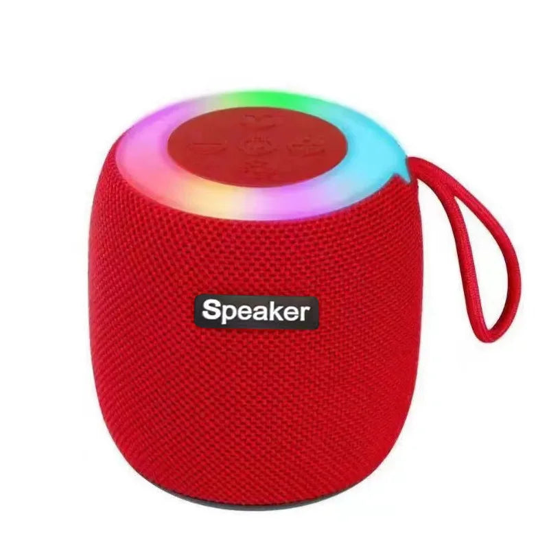 Outdoor portable wireless Bluetooth speaker, subwoofer, car and home with colorful lights, atmospheric small mini speaker Lootquake LLC