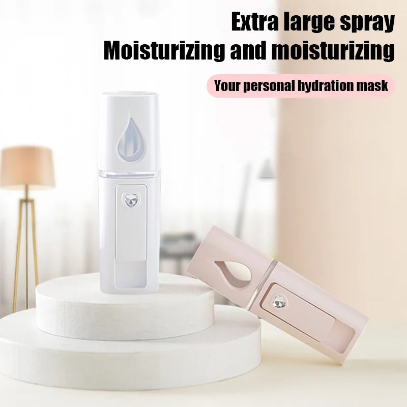 Mini Nano Mist Sprayer Cooler Facial Steamer Humidifier USB Rechargeable Face Moisturizing Nebulizer Beauty Skin Care Lootquake LLC