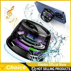 Wireless Bluetooth Speaker with RGB Lights, Stereo Sound & Phone Stand - Portable Mini Travel Speaker for iPhone & Android Lootquake LLC