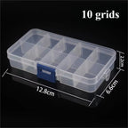 Mini Plastic Rectangular Storage Box Translucent Packing Box Dustproof Durable Strong Jewelry Case Container Home Storage