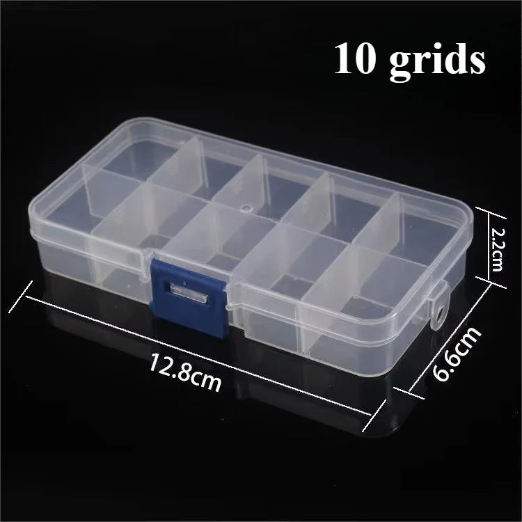 Mini Plastic Rectangular Storage Box Translucent Packing Box Dustproof Durable Strong Jewelry Case Container Home Storage