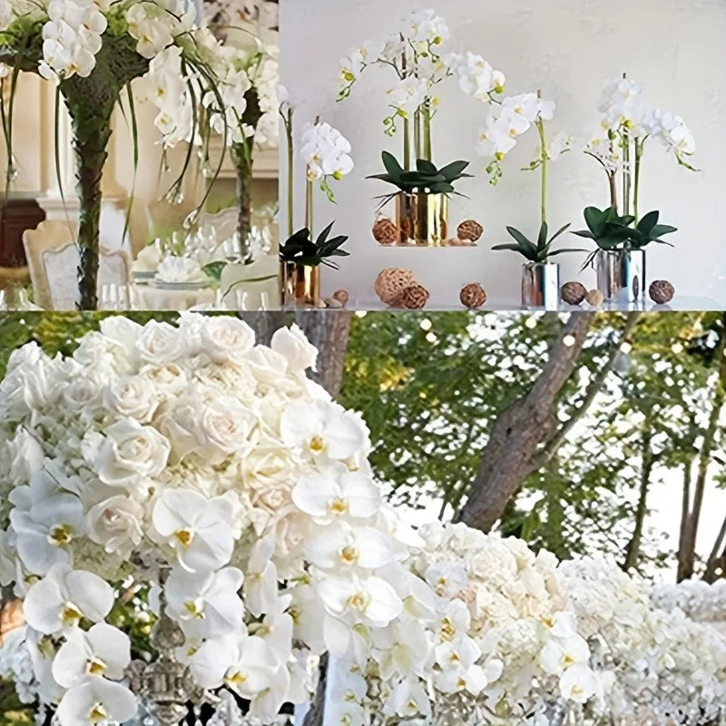 1Pcs Artificial Flowers Bouquet Butterfly Orchid Fake Flowers Phalaenopsis for Home Decor Garden Wedding Decoration Accessories Lootquake LLC