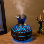 USB Hollow Wood Grain Humidifier Aroma Diffuser Atomizer Household Humidifier Hydrating Instrument Desktop Humidifier Lootquake LLC
