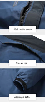 Men Autumn Jacket Camping Hiking Trekking Windbreaker Waterproof With Hood Spring Outdoor Sports Travel Climbing Coats