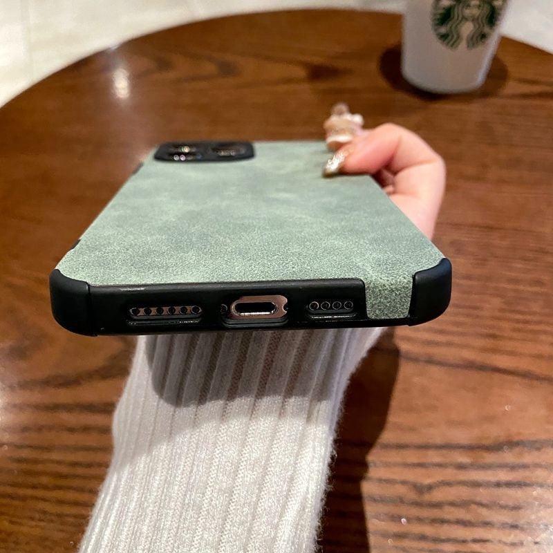 Business Iphone PU Leather Phone Case For iPhone 13 12 11 14 Pro Max Mini XR XS X Luxury Silicone Shockproof Soft Cover Ultra Thin Slim Leather Case Anti-Scratch Hard Back Cover for iPhone Stevvex