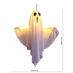 Spooky Ghost Halloween Decor Waterproof Halloween Glowing White Ghost Glowing Door Hanging Ghost for Halloween Garden Home Decor Lootquake LLC
