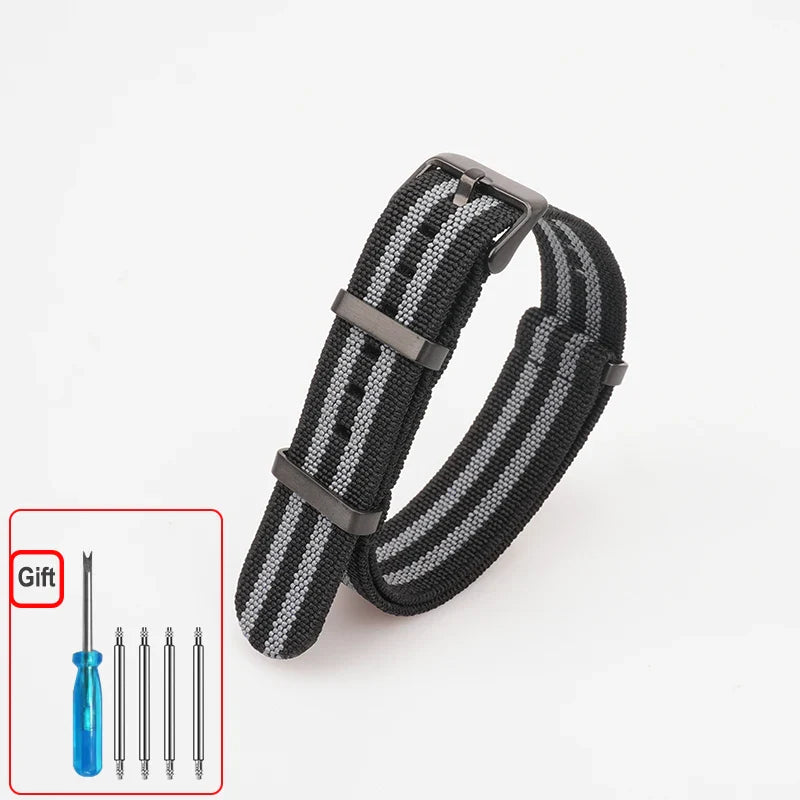 Amazfit Nylon Watch Band NATO Strap Waterproof Washable Elastic