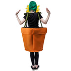 Halloween Flower Pot Costume Sunflower Costume with Headpiece for Adults Kids Cosplay Women Garden Theme Party Sunflower Lootquake LLC
