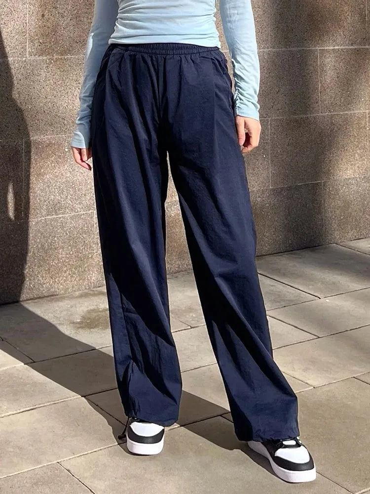 ChicEase High Waist Wide Leg Joggers THRIXINE