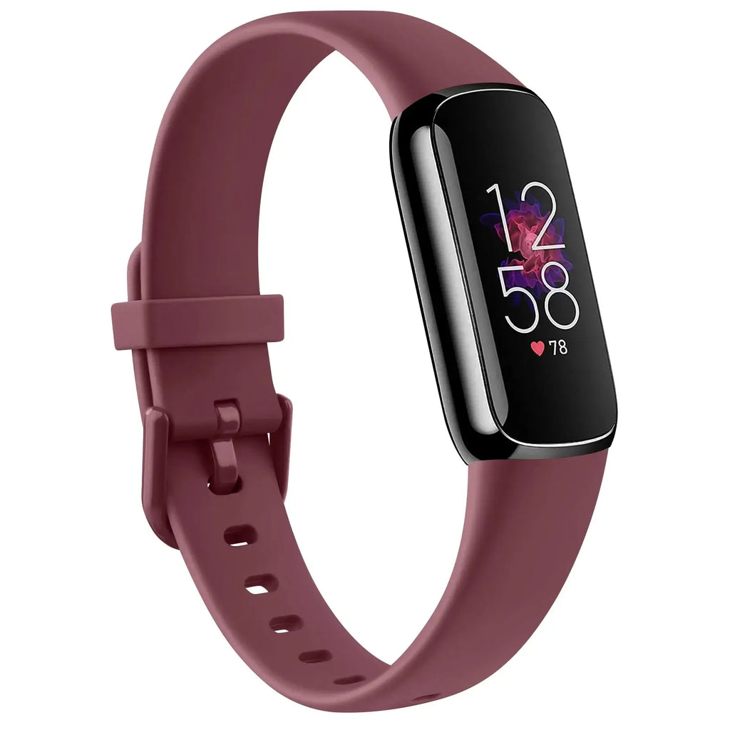 Fitbit Luxe Silicone Band - Soft Waterproof Comfortable Strap - SJB-DIAMOND ELITES