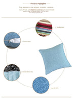 Solid Sofa Cushion Cover 30x50/40x40/45x45/40x60/50x50/55x55/60x60cm Decorative Throw Pillow Case For Car Seat Chair
