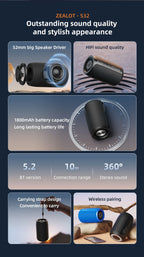 Subwoofer Bluetooth Speaker Portable Mini Wireless Woofer Small Waterproof AUX PC Computer Powerful Sound Box Music Caixa De Som Lootquake LLC