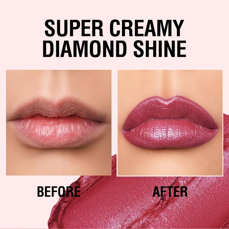 Fine Glitter lipstick, Quicksand Gold Lipstick, Moisturizing Silky Mermaid Girl Pink, Long-Lasting Waterproof Grapefruit Orange Lootquake LLC