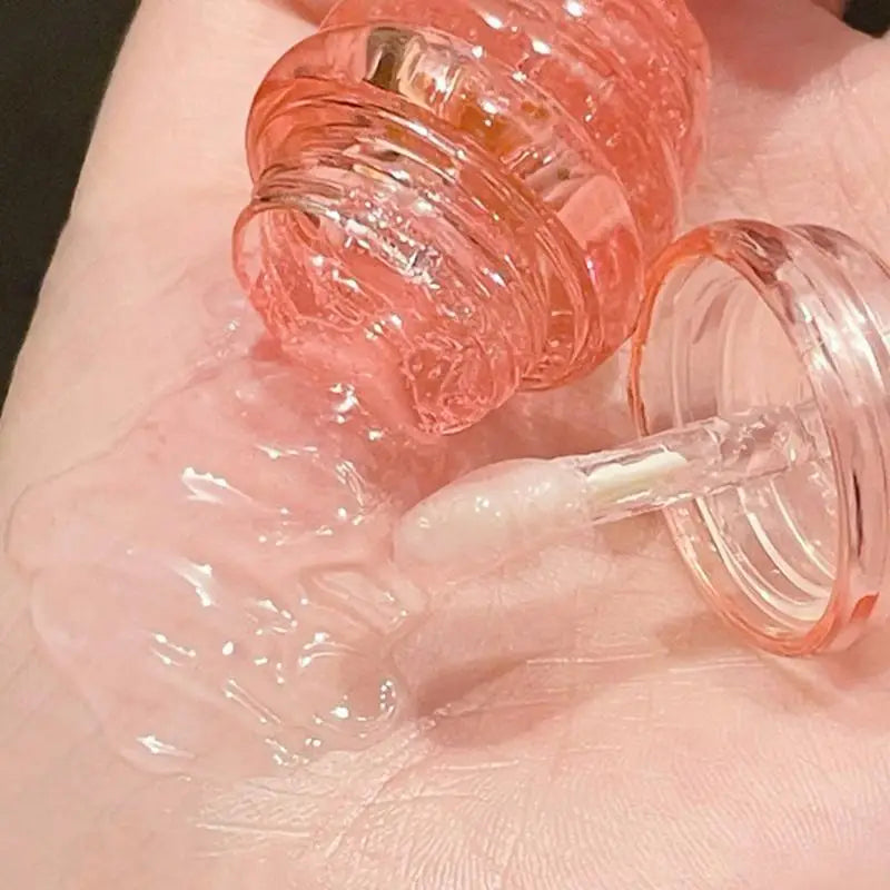 Lovely Honey Pot Lip Oil Lip Gloss Lip Balm Hydrating Lip Balm For Lip Care Moisturizing Clear Lip Oil Liquid Lipstick Lootquake LLC