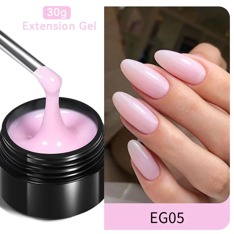 BORN PRETTY 60/30ml Hard Jelly Extension Nail Gel Polish French Nails Nude Pink White Clear Nail Supplies Gel for extension Lootquake LLC
