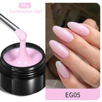 BORN PRETTY 60/30ml Hard Jelly Extension Nail Gel Polish French Nails Nude Pink White Clear Nail Supplies Gel for extension Lootquake LLC
