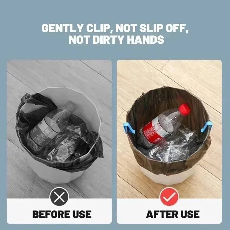 Garbage Bin Clip Household Kitchen Bathroom Office Bedroom Multifunctional Anti Slip Food Storage Garbage Bag Fixing Clip Lootquake LLC