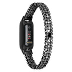 Fitbit Inspire 3 Metal Strap - Elegant Bling Design Bracelet