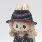 Labubu Hat Open Top Straw Hat Woven Hat Labubu Party Clothing Accessories Countryside Style Labubu Outfit for Sitting Party Lootquake LLC