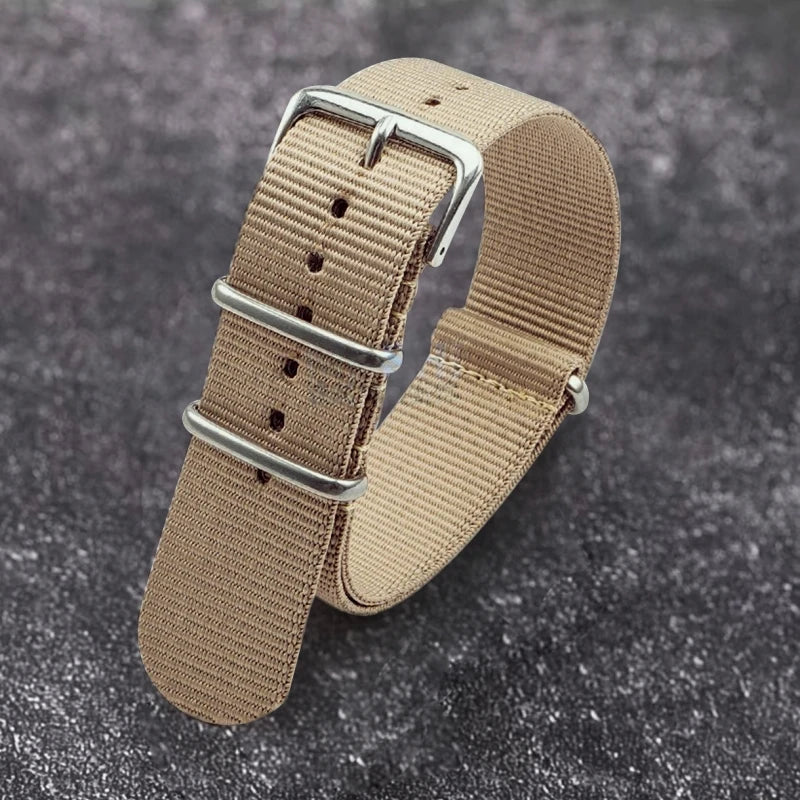 Polar Nylon Watch Strap Canvas Band, Unisex, Durable Pin Buckle Wristband