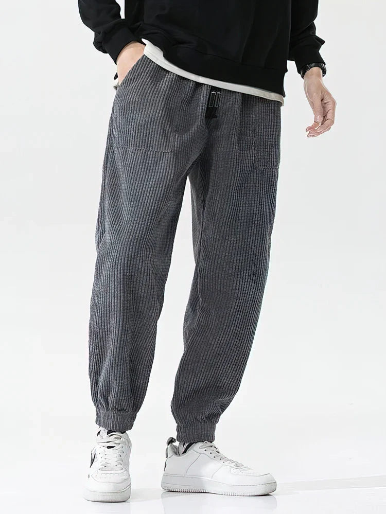 CozyRide Thermal Corduroy Joggers - Men's Sport Fit THRIXINE