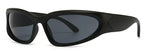 Unique Y2K Designer Luxury Sunglasses Women Rectangle Big Frame Sun Glasses For Men Outdoor UV Protection Classic 2000S Black Sh
