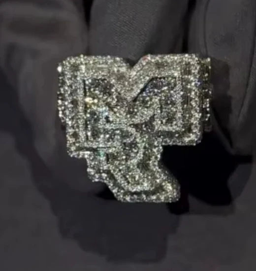 2024 3D Design Jewelry Copper 5A Zircon Bling Hip Hop Rapper Men Hip Hop Custom Letter Name Round Rectangle Pendant Lootquake LLC