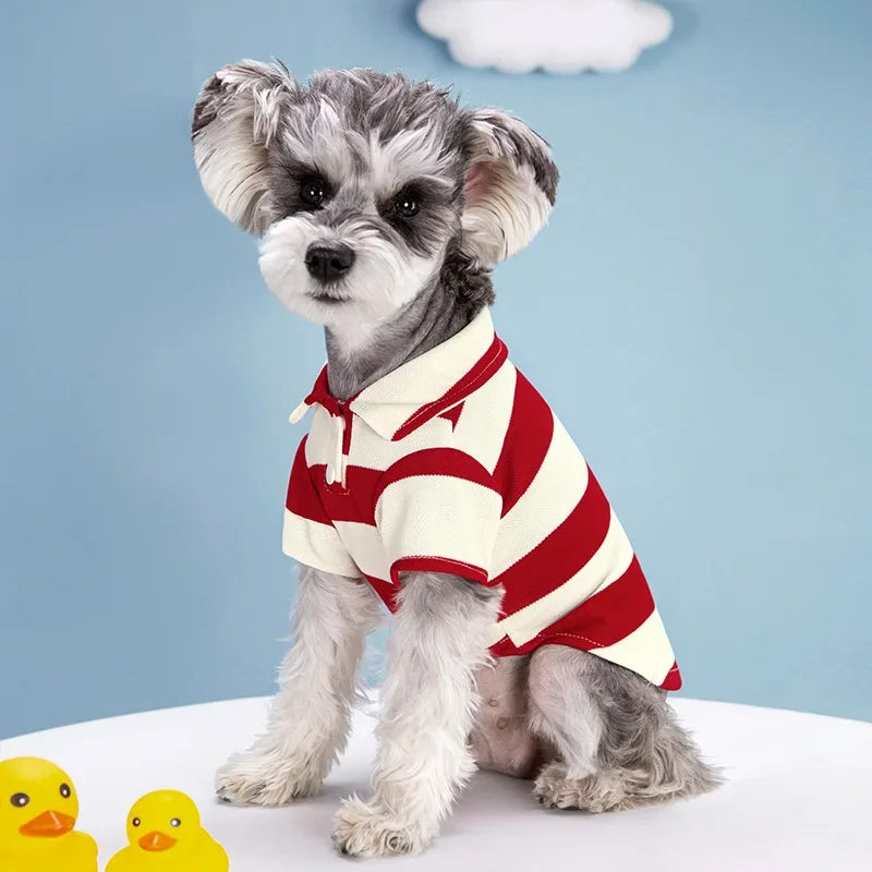 Pet Dog Clothes for Small Medium Dogs Pet Dog Polo Shirt Fashion Puppy Clothes Dogs Cats T-Shirt Pet Supplies Pi-Mart