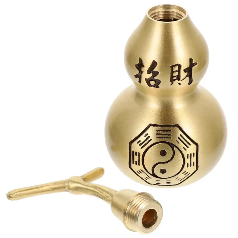 Gourd Craft Shui Feng Decor Statue Chinese Ornament Wealth Figurine Hu Lu Fengshui Desktop Lucky Sculpture Lootquake LLC