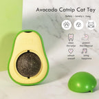 Avocado Wall Ball Cat Toys Edible Licking Balls Snack Healthy Rotatable Treats Toys Kitten Supplies Teeth Cleaning Totaling Catnip Wall Ball Toys Stevvex