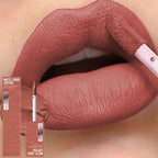 Matte Liquid Lipstick 6 Colors Long Lasting Lip Ink Lip Tint Non-stick Cup Nude Lip Gloss Waterproof Cosmetics Make Up