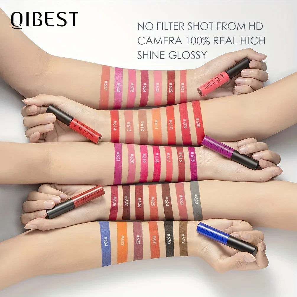 Luxurious Matte & Volumizing Lipstick - Waterproof, Long-Lasting, 20 Diverse Shades | Ideal Gift for Valentine's Day