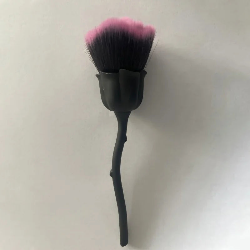1pc Powder Brush Rose Head Makeup Brush Pink Single Powder Brush Foundation Make Up Brush Soft Hair Nail Blush Lootquake LLC