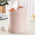 Universal Waste Bin With Lid Desktop Office Organizer Storage Home Garbage Basket Container Table Trash Bin Small Trash Can Lootquake LLC