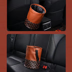 Car Mounted Foldable Garbage Bin with Multifunctional Storage Waterproof Back Mounted Large Capacity Garbage Bin Car Accessories