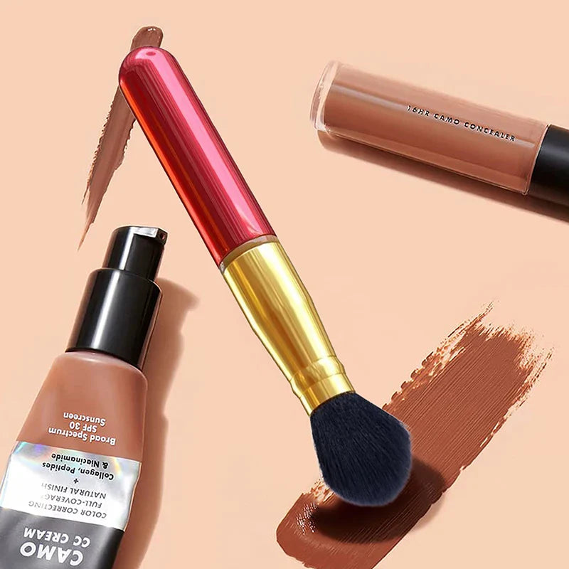 Electric Cosmetic Brush Foundation Blush Loose Powder Washable Tool Battery Type Makeup Brush Vibration Gears Beauty Brush