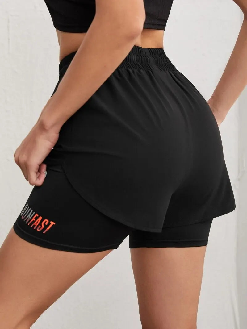 FlexFit High Rise Yoga Shorts THRIXINE