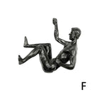 2024 Christmas Modern Simplicity Athlete Resin Sculpture Creative Climbing Man Wall Sculptures Hand-Finished For Wall Art Statue Lootquake LLC