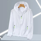 2023 Summer Men's Windbreaker Big Size Sun Protection Clothing Korean Style Ultra-thin Streetwear Zipper Hooded Jackets Man