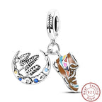 S925 Sterling Silver Princess Golf Hamster Camera Travel Three Piece Set Charms Beads 3mm DIY Fine Jewelry Making Lootquake LLC