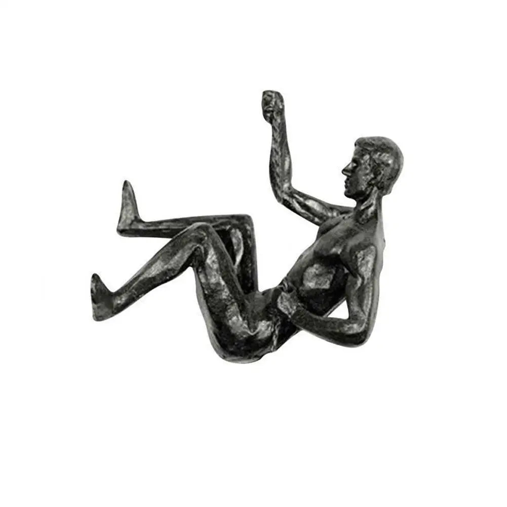 2024 Christmas Modern Simplicity Athlete Resin Sculpture Creative Climbing Man Wall Sculptures Hand-Finished For Wall Art Statue Lootquake LLC