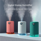 Home Table Wireless Ultrasonic Air Humidifier, Portable Mini Aroma Water Mist Diffuser, Battery Life Show, 500ml, 2000mAh Lootquake LLC