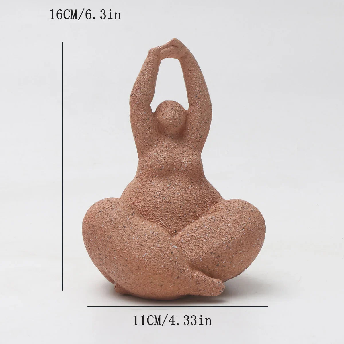 1pc, Sandstone Resin  Chubby Woman Statue  Handmade Sandstone Abstract Art Home Living Room Office Cabinet Tabletop Entryway Dec Lootquake LLC