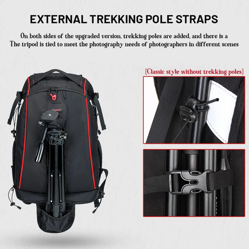 Professional Photography Backpack for Camera, Lens and 15" Laptop - Waterproof Camera Bag for DSLR, DSLR, Mirrorless