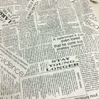 Newspaper Printed Fabric Quilting Cloth Cotton Linen For DIY Sewing Tablecloth Cushion Placemat Storage Bag Handicraft Materials Lootquake LLC