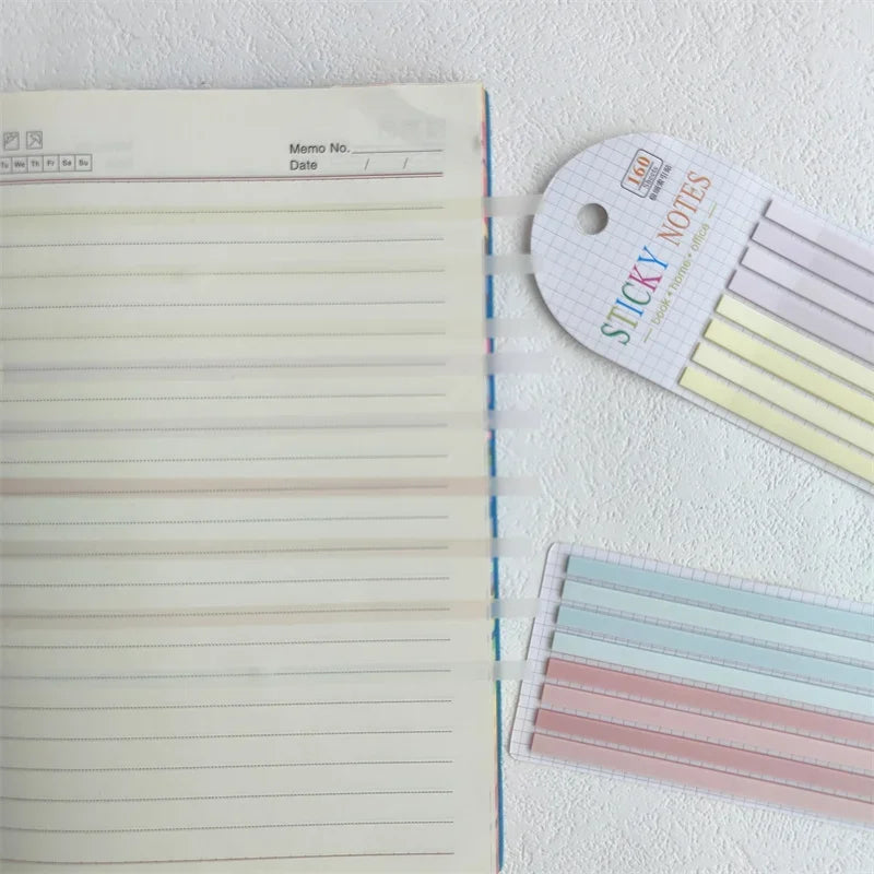 160 Sheets Color Stickers Transparent Fluorescent Index Tabs Flags Stationery Children Gifts  School Office Supplies Lootquake LLC
