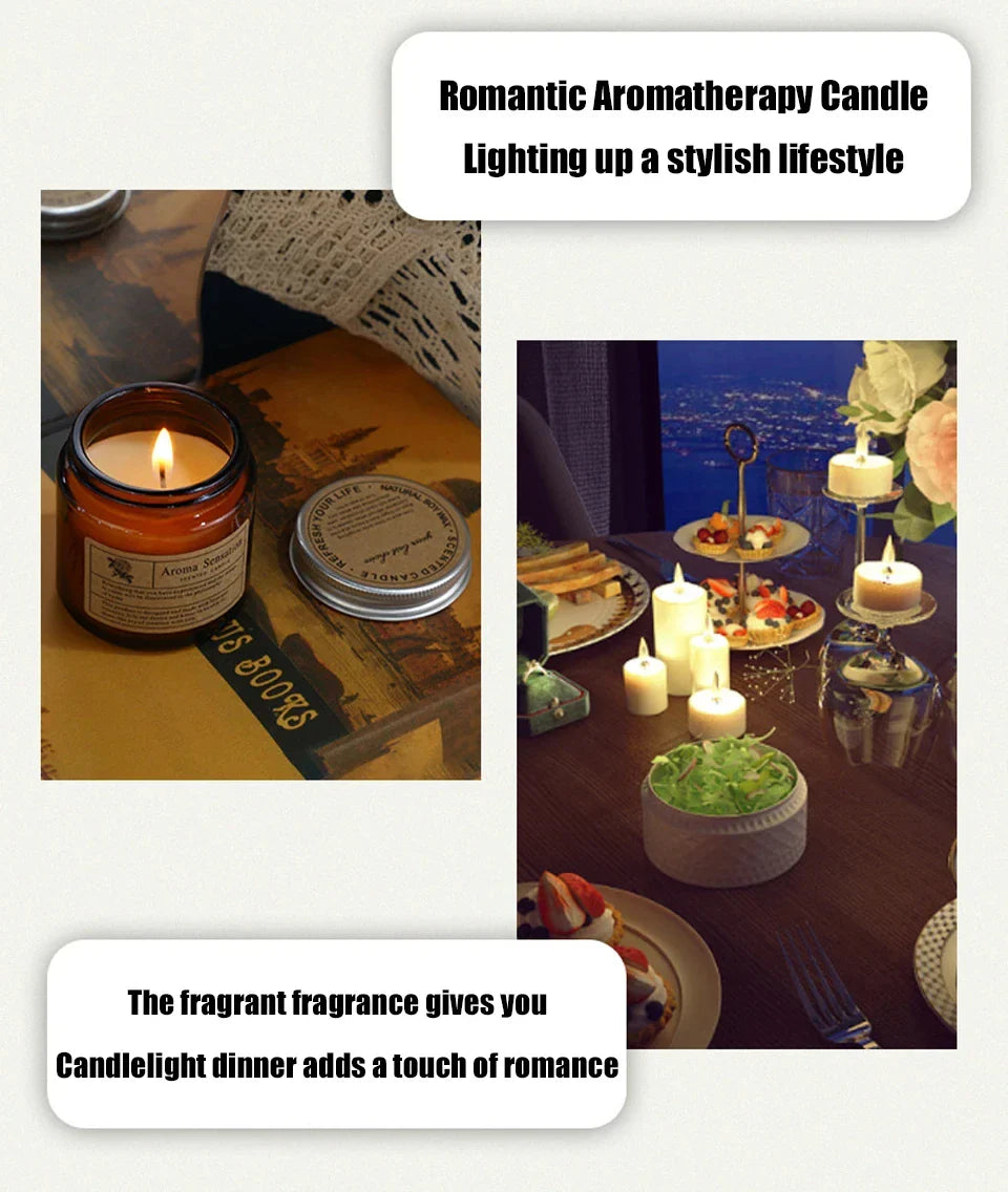Scented Candles Smokeless Soy Candle Essential Oil Aromatic Candle Luxury Decoration Candle Wedding Gifts Party Home Decoration Lootquake LLC