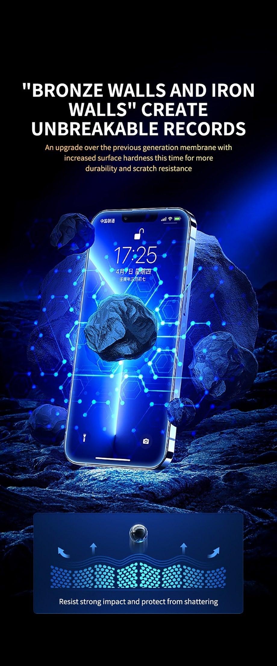 8K HD Anti Peeping Luxury Fast Install Full Cover Glass Screen Protector For iPhone 14 13 12 11 PRO MAX MINI X XS 9H Hardness Tempered Glass Scratchproof Shatterproof Bubble Free Screen Protector For iPhone Stevvex