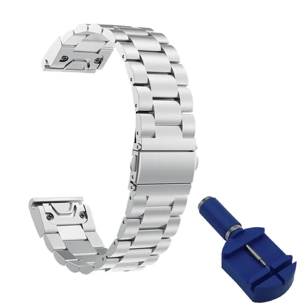 Garmin Stainless Steel QuickFit Strap - Sleek and Stylish - SJB-DIAMOND ELITES