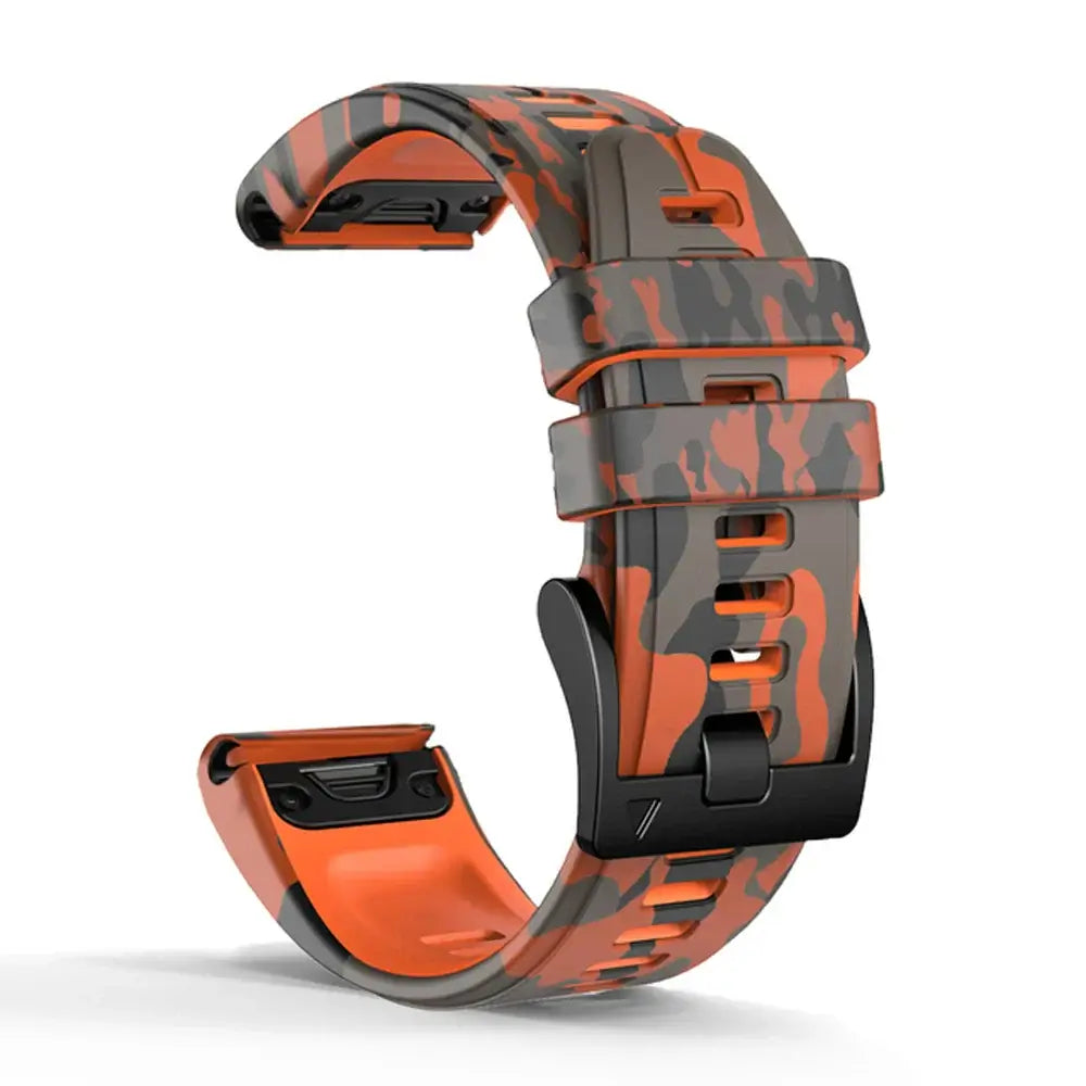 Garmin Silicone Camo Strap - Durable Stylish Design - SJB-DIAMOND ELITES
